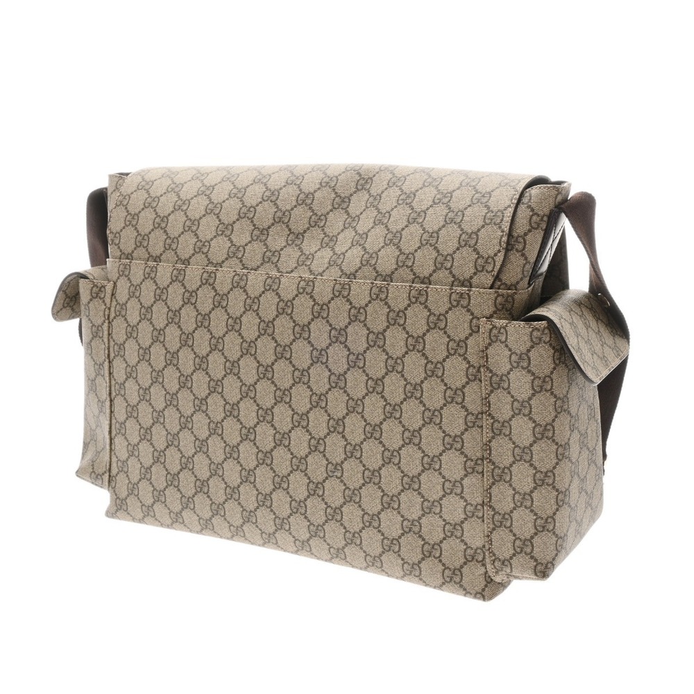 Gucci Beige Bag GG Shoulder Leather Supreme Mothers Tan